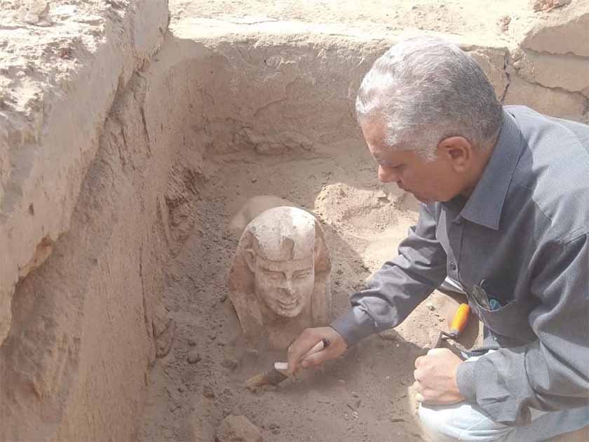 Rare Smiling Sphinx Statue Found in Egypt and it May Depict Emperor Claudius